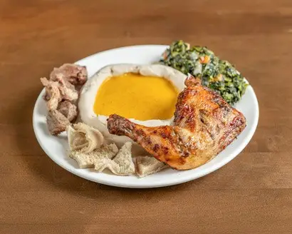 Taro sauce jaune — Restaurant Au Bureau, Longueuil